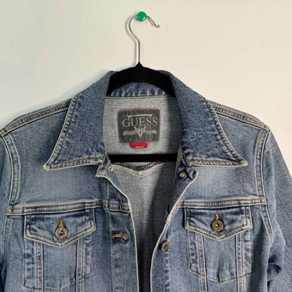 Guess Jeans Women's Denim Jacket Size Medium - Picture 5 of 6